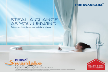 Spectacular View from Master room at Purva Swanlake, Chennai